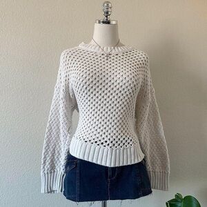 Abercrombie & Fitch Cream Knit Sweater